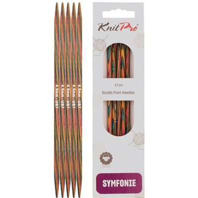 KnitPro Symfonie Podwójne Igły Drukarskie 20 cm - 4,5 mm (20110) KnitPro Symfonie Podwójne Igły Drukarskie 20 cm - 4,5 mm (20110)
