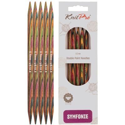 KnitPro Symfonie Double Pointed Needles 20 cm - 6,5 mm (20114) KnitPro Symfonie Double Pointed Needles 20 cm - 6,5 mm (20114)