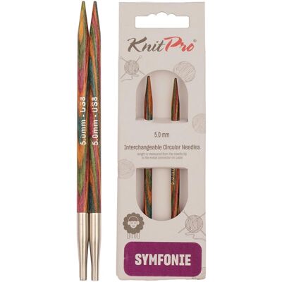 Knit Pro Symfonie Utbytbara rundpinnar - 5 mm - Flerfärgad - Sticktyp Knit Pro Symfonie Utbytbara rundpinnar - 5 mm - Flerfärgad - Sticktyp