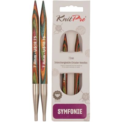 Agulha circular intercambiável KnitPro Symfonie 7mm Birk 13cm Agulha circular intercambiável KnitPro Symfonie 7mm Birk 13cm