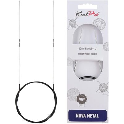 KnitPro Nova Metal Latão 100cm 2,00mm – agulha circular KnitPro Nova Metal Latão 100cm 2,00mm – agulha circular