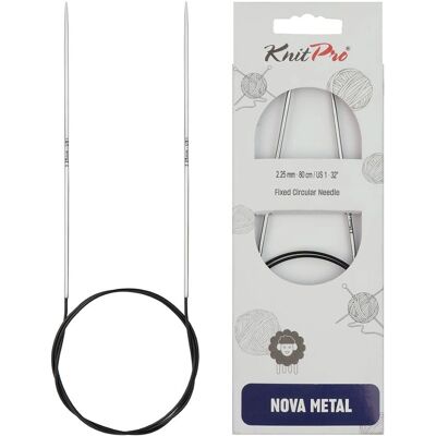 Agulha Circular KnitPro Nova Metal - 100cm - 2,25mm - Agulha de tricô Agulha Circular KnitPro Nova Metal - 100cm - 2,25mm - Agulha de tricô