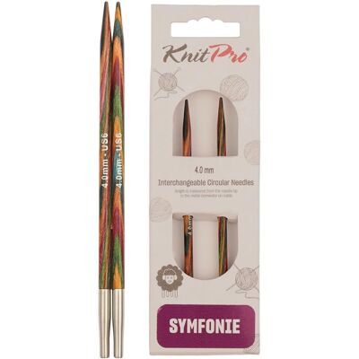 Aiguilles circulaires interchangeables KnitPro Symfonie 4mm - Outils de tricot Aiguilles circulaires interchangeables KnitPro Symfonie 4mm - Outils de tricot