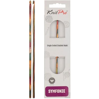 KnitPro Symfonie 3,00mm Haken - Hout Multicolor KnitPro Symfonie 3,00mm Haken - Hout Multicolor