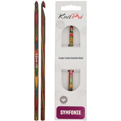 Ganchilho KnitPro Symfonie Birk 15cm 5,50mm - Ferramenta de crochê Ganchilho KnitPro Symfonie Birk 15cm 5,50mm - Ferramenta de crochê