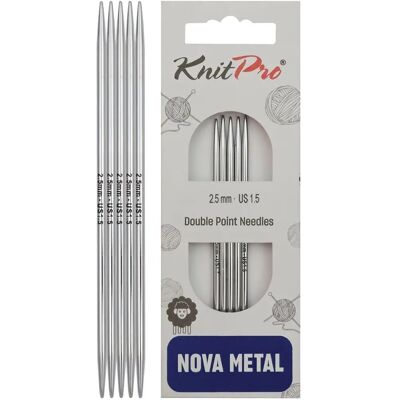 Aiguilles à tricoter KnitPro Nova Metal 10cm - Aiguilles à tricoter Aiguilles à tricoter KnitPro Nova Metal 10cm - Aiguilles à tricoter