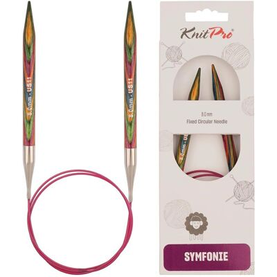 KnitPro Symfonie Wood 8.0mm/80cm KnitPro Symfonie Wood 8.0mm/80cm