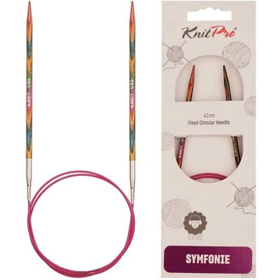 KnitPro Symfonie Rundnadel Fix 100cm 4mm - Strickwerkzeug KnitPro Symfonie Rundnadel Fix 100cm 4mm - Strickwerkzeug