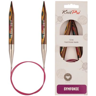 Knit Pro Symfonie Circular Needles - 120cm, 12mm - Knitting Needles Knit Pro Symfonie Circular Needles - 120cm, 12mm - Knitting Needles