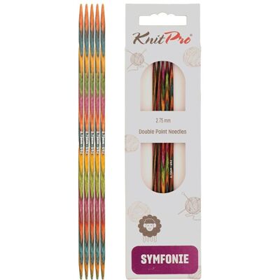 Agujas de punto KnitPro Symfonie Abedul 20cm 2,75mm - Pack de 6 Agujas de punto KnitPro Symfonie Abedul 20cm 2,75mm - Pack de 6