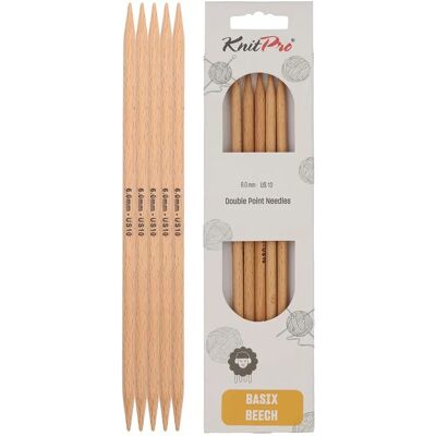 KnitPro Natuurlijk Berkenbreinaalden - 20cm, 6mm - Breinaalden Set KnitPro Natuurlijk Berkenbreinaalden - 20cm, 6mm - Breinaalden Set