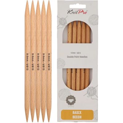 Agulhas de Tricô de Madeira de Ponta Dupla KnitPro K35125 - Tipo de tricô Agulhas de Tricô de Madeira de Ponta Dupla KnitPro K35125 - Tipo de tricô