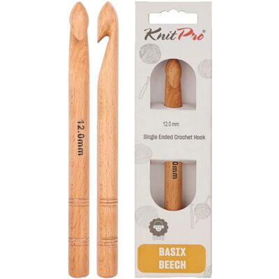 Crochet KnitPro Basix Birch - 15cm, 12mm - Crochet Hook Crochet KnitPro Basix Birch - 15cm, 12mm - Crochet Hook