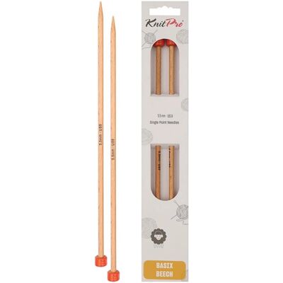 KnitPro Birch Knitting Needles - 25cm, 5.50mm - Knitting Needles KnitPro Birch Knitting Needles - 25cm, 5.50mm - Knitting Needles