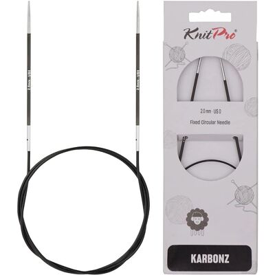 Agulha Circular de Carbono KnitPro - 80cm, 2mm - Agulha de Tricô Agulha Circular de Carbono KnitPro - 80cm, 2mm - Agulha de Tricô