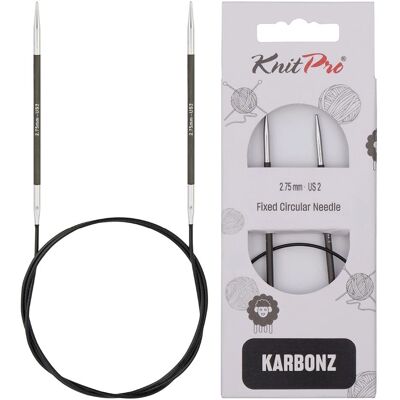 KnitPro Carbon Rundstricknadel - 2,75 mm, 80 cm - Stricknadeln KnitPro Carbon Rundstricknadel - 2,75 mm, 80 cm - Stricknadeln