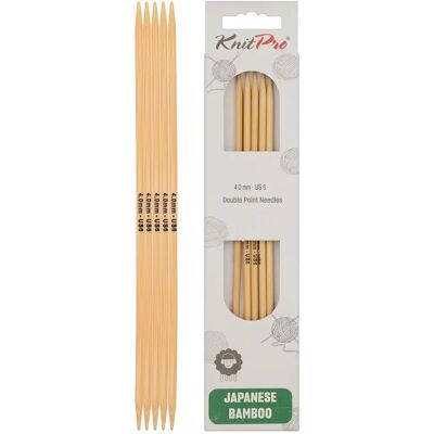 KnitPro 22108 Bamboe breinaalden - Natuurlijk - 15cm - Breinaalden KnitPro 22108 Bamboe breinaalden - Natuurlijk - 15cm - Breinaalden