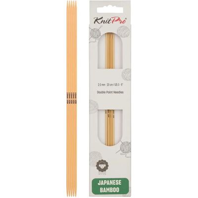 KnitPro Bamboo Agujas de tejer 20cm US0 KnitPro Bamboo Agujas de tejer 20cm US0