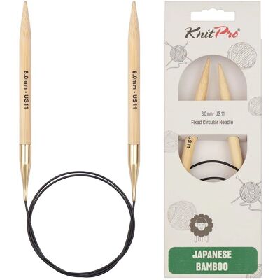 KnitPro Bamboe 60cm US11 - Breinaald KnitPro Bamboe 60cm US11 - Breinaald