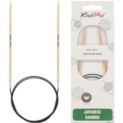 KnitPro bambusowe druty okrągłe 80cm 3,00mm - Druty do dziania KnitPro bambusowe druty okrągłe 80cm 3,00mm - Druty do dziania