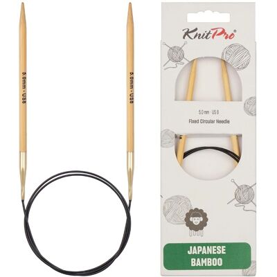 Agujas circulares de bambú KnitPro - 80cm US8 Agujas circulares de bambú KnitPro - 80cm US8