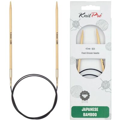 KnitPro Bambus Rundnadeln 100cm US6 KnitPro Bambus Rundnadeln 100cm US6