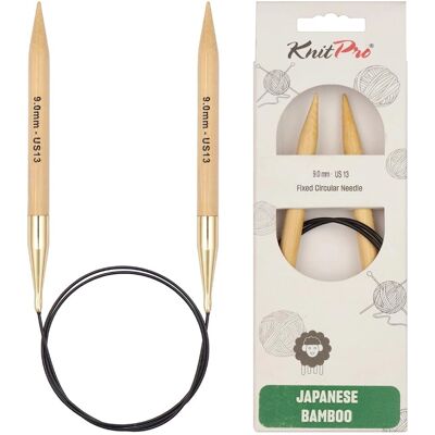 KnitPro - Bamboo Round Needle - 100 cm - 9 mm - Knitting Needles KnitPro - Bamboo Round Needle - 100 cm - 9 mm - Knitting Needles