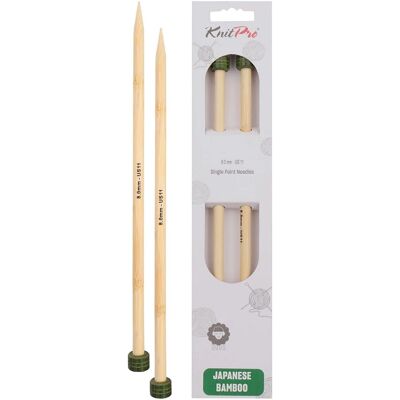 KnitPro - Bamboo 25cm - 8mm - US11 - Agujas de punto KnitPro - Bamboo 25cm - 8mm - US11 - Agujas de punto