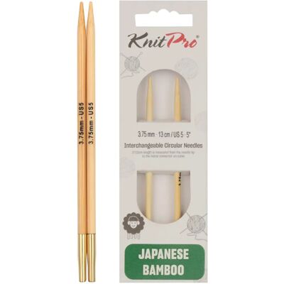Agujas de tejer KnitPro Bamboo marrón claro 13cm 3,75mm US5 - Agujas de tejer Agujas de tejer KnitPro Bamboo marrón claro 13cm 3,75mm US5 - Agujas de tejer