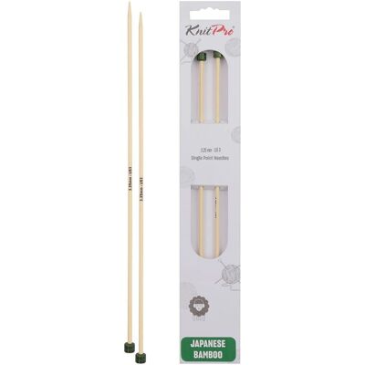 KnitPro Bamboo Stickor - 3,25mm / US3 - Breinaalden KnitPro Bamboo Stickor - 3,25mm / US3 - Breinaalden
