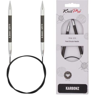 Aiguas circulares de fibra de carbono KnitPro 40cm - Agulhas de tricô Aiguas circulares de fibra de carbono KnitPro 40cm - Agulhas de tricô