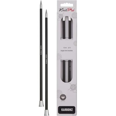Aghi Circolari KnitPro Carbonz - 35cm, 6mm - Attrezzi per Maglieria Aghi Circolari KnitPro Carbonz - 35cm, 6mm - Attrezzi per Maglieria