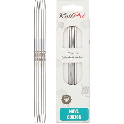 KnitPro Nova Cubics 15cm Messing Strumpfstricknadeln - Stricknadeln KnitPro Nova Cubics 15cm Messing Strumpfstricknadeln - Stricknadeln