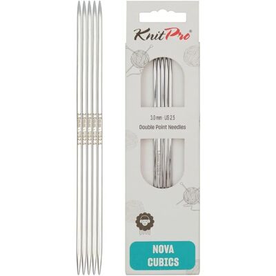KnitPro K12125 Agujas de tejer de cobre - Cuadradas, 20cm, 3mm - Agujas KnitPro K12125 Agujas de tejer de cobre - Cuadradas, 20cm, 3mm - Agujas