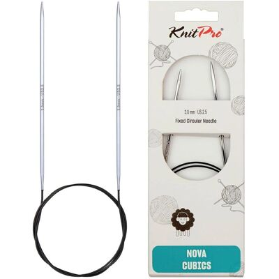 KnitPro Nova Cubics Circular Needles 40cm 3mm - Knitting Needles KnitPro Nova Cubics Circular Needles 40cm 3mm - Knitting Needles