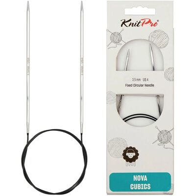 KnitPro Nova Cubics Circulaire Breinaalden - 40cm 3,50mm - Breivorm KnitPro Nova Cubics Circulaire Breinaalden - 40cm 3,50mm - Breivorm