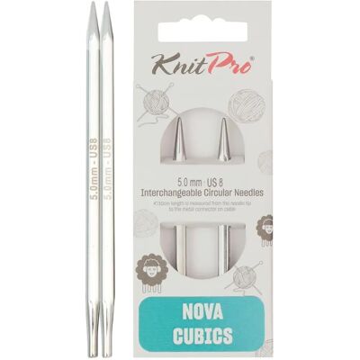 KnitPro Nova Cubics Bytebara rundstickor - Sticktyp KnitPro Nova Cubics Bytebara rundstickor - Sticktyp