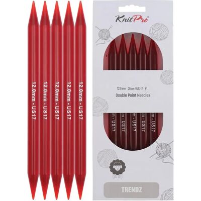 Agujas de doble punta KnitPro Trendz - 20cm x 12mm - Agujas de tejer Agujas de doble punta KnitPro Trendz - 20cm x 12mm - Agujas de tejer
