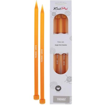 KnitPro Trendz Ferri da maglia - 10mm Arancione KnitPro Trendz Ferri da maglia - 10mm Arancione