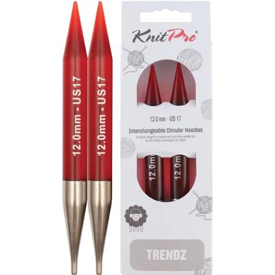 Knit Pro Trendz Uitwisselbare ronde breinaalden - 12mm - Breigereedschap Knit Pro Trendz Uitwisselbare ronde breinaalden - 12mm - Breigereedschap
