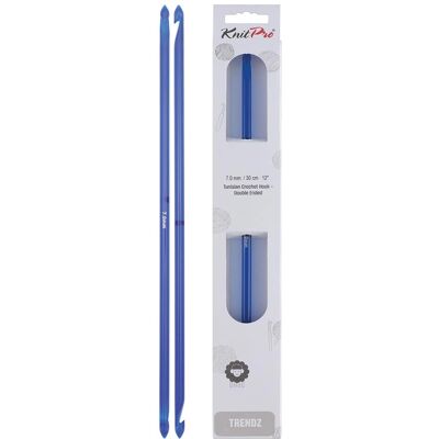 KnitPro Blau Doppelpunt Tunisischer Haken - Stricknadel KnitPro Blau Doppelpunt Tunisischer Haken - Stricknadel