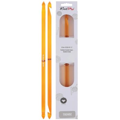 KnitPro Trendz Virknål - 10mm - Orange - Virknålsverktyg KnitPro Trendz Virknål - 10mm - Orange - Virknålsverktyg