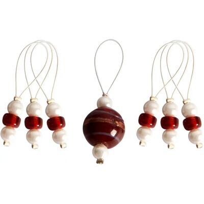 KnitPro Amaryllis markörringar - 7 st KnitPro Amaryllis markörringar - 7 st