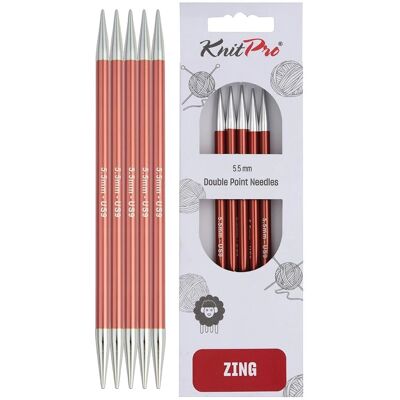 KnitPro Sienna Aluminium 20cm US9 Knitting Needles KnitPro Sienna Aluminium 20cm US9 Knitting Needles