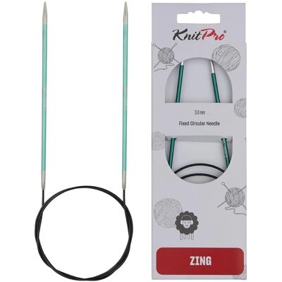 Aiguilles à tricoter circulaires KnitPro ZING 3,25 mm Vert Émeraude - Aiguilles à tricoter Aiguilles à tricoter circulaires KnitPro ZING 3,25 mm Vert Émeraude - Aiguilles à tricoter