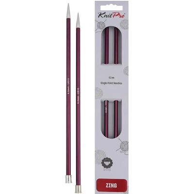 KnitPro Zing 30cm Purple Aluminum Knitting Needles - Knitting Needles KnitPro Zing 30cm Purple Aluminum Knitting Needles - Knitting Needles