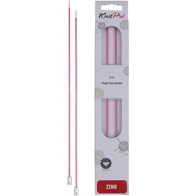 Aiguilles à tricoter en métal rose KnitPro K47291 35cm 2.00mm Aiguilles à tricoter en métal rose KnitPro K47291 35cm 2.00mm