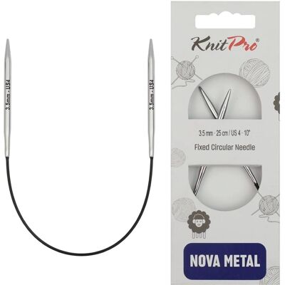 Aghi Circolari Nova in Metallo KnitPro 25cm 3,50mm - Tipo di Maglia Aghi Circolari Nova in Metallo KnitPro 25cm 3,50mm - Tipo di Maglia