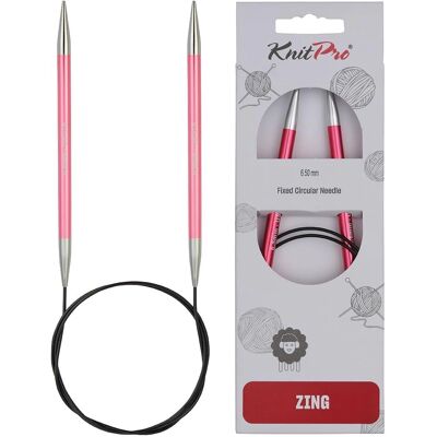 KnitPro K47214 Aluminium 150cm 6,50mm Koraal Breinaald KnitPro K47214 Aluminium 150cm 6,50mm Koraal Breinaald