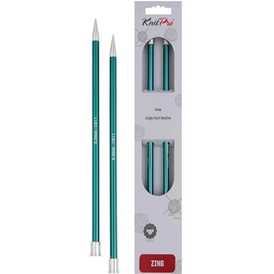 Aiguille à tricoter KnitPro Zing aluminium multicolore 35cm - 8.00mm Aiguille à tricoter KnitPro Zing aluminium multicolore 35cm - 8.00mm